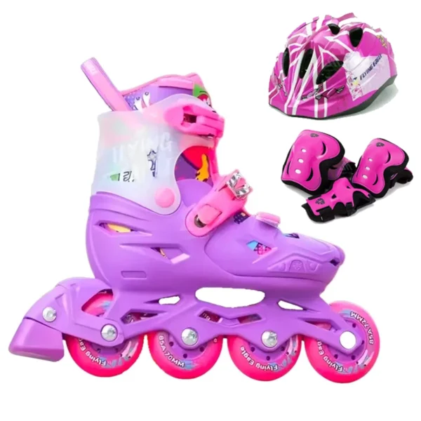 کفش اسکیت متغیر دخترانه فلایینگ ایگل S3 بنفش