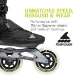 اسکیت سه چرخ حرفه ای سرعت رولربلید Rollerblade 110 E2