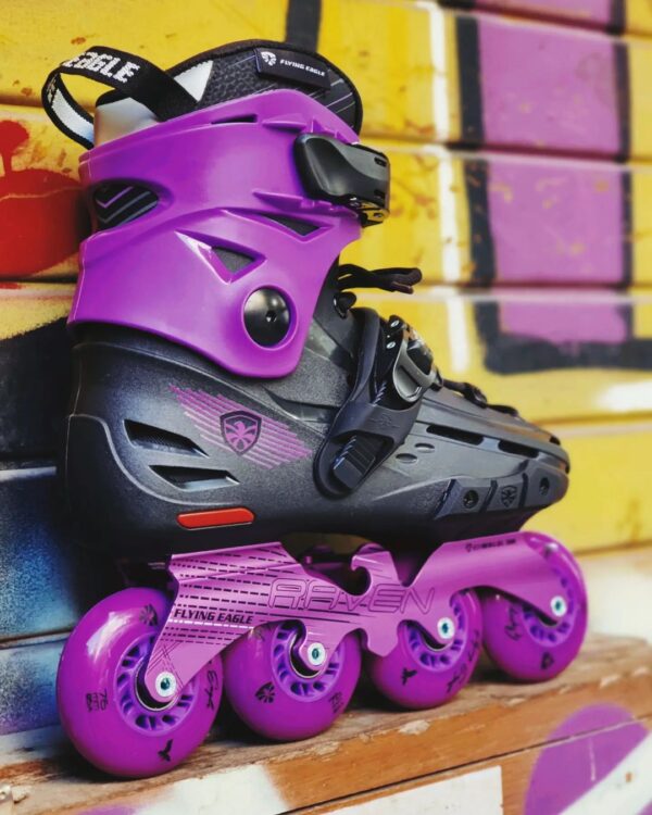 کفش اسکیت فلای ایگل flying ealge f4 بنفش - جی میکس تهران (1)