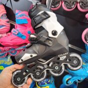 کفش اسکیت متغیر بچگانه فلزی کالاری Calary T2 سفید