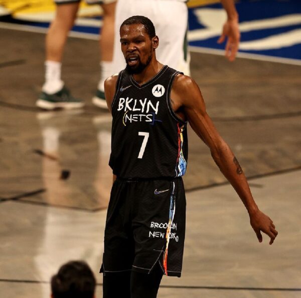 ست تاپ و شلوارک لباس بسکتبال مردانه دخترانه پسرانه بروکلین نتس مشکی NBA Brooklyn Nets Basketball (کپی)