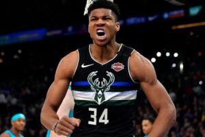 ست تاپ و شلوارک لباس بسکتبال مردانه دخترانه پسرانه میلواکی باکس مشکی NBA Milwaukee Bucks Basketball