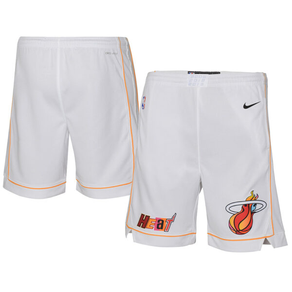 ست تاپ و شلوارک لباس بسکتبال میامی هیت سفید NBA Miami Heat Basketball Jerseys