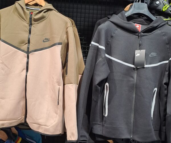 ست سویشرت گرمکن شلوار مردانه زنانه نایک تک فلیس زیتونی NIKE Tech Fleece 003 - Image 3