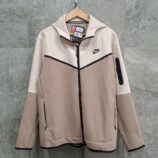 ست سویشرت گرمکن شلوار مردانه زنانه نایک تک فلیس کرمی NIKE Tech Fleece 003