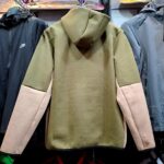 ست سویشرت گرمکن شلوار مردانه زنانه نایک تک فلیس زیتونی NIKE Tech Fleece 003 - Image 4
