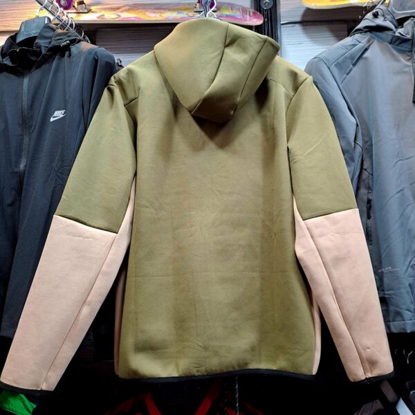 ست سویشرت گرمکن شلوار مردانه زنانه نایک تک فلیس زیتونی NIKE Tech Fleece 003 - Image 4