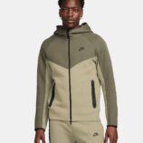 ست سویشرت گرمکن شلوار مردانه زنانه نایک تک فلیس زیتونی NIKE Tech Fleece 003