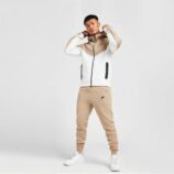 ست سویشرت گرمکن شلوار مردانه زنانه نایک تک فلیس کرمی NIKE Tech Fleece 003