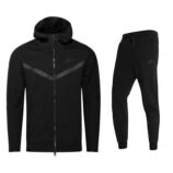 ست سویشرت گرمکن شلوار مردانه زنانه نایک تک فلیس مشکی NIKE Tech Fleece 005