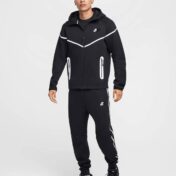 ست سویشرت گرمکن شلوار مردانه زنانه نایک تک فلیس مشکی NIKE Tech Fleece 003