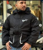 کاپشن مردانه زنانه اورجینال نایک کلاه دار ضخیم خارجی Nike Mamochci