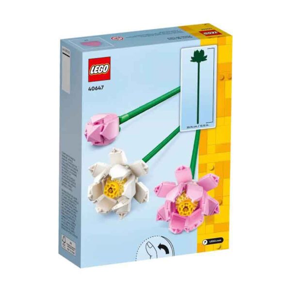ست لگو گل های نیلوفر آبی Lego Botanical – Lotus Flowers (40647) - Image 3